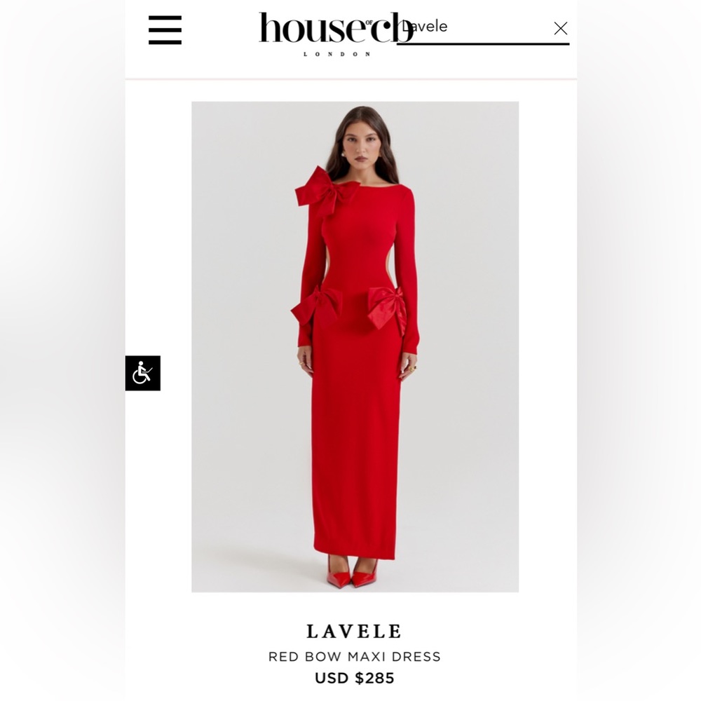 House of CB Lavele Red dress